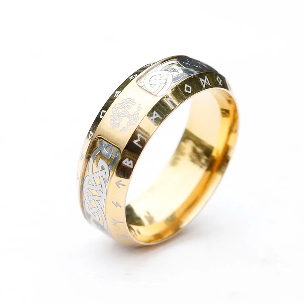 Vintage Tree Of Life Stainless Steel Ring - immagine 4